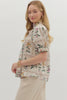 Delicate Dreams Floral Top-Ecru