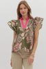 Paisley Perk Print Top