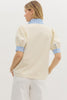 Stylish Staple Collared Top-Cream