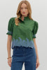 Threaded Bloom Embroidered Top