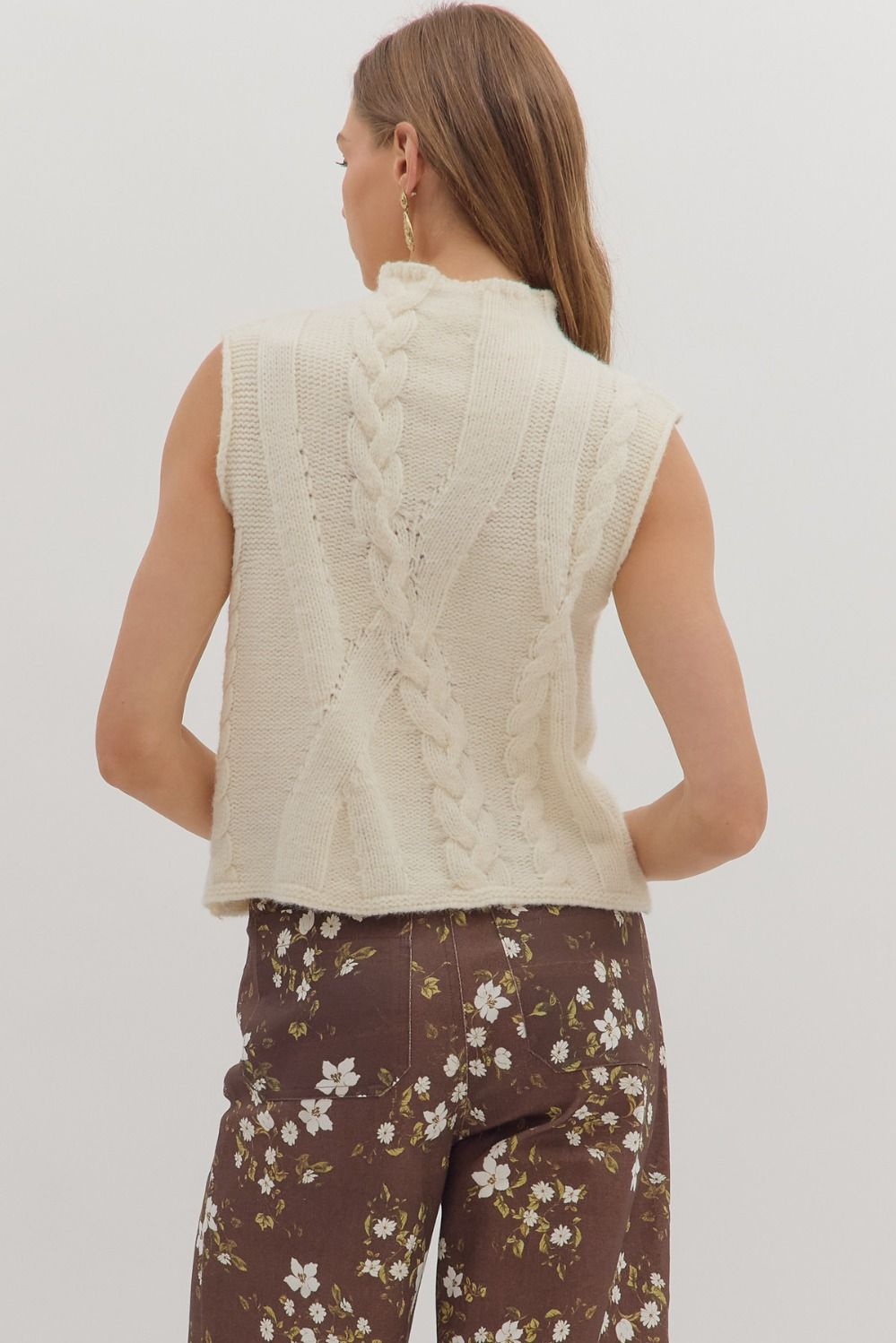 Cult Classic Mock Neck Sweater-Cream