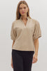 First Class Luxe Top-Ecru