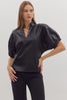 First Class Luxe Top-Black