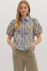 Renaissance Moment Top-Blue