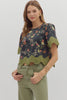 Fancy Florals Top-Black