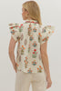 Garden Reverie Botanical Top-Cream