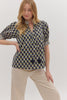 Blossom Drift Botanical Top-Navy