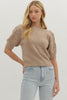 Soft Details Knit Sweater-Mocha