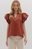 Country Moments Embroidered Top