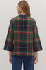 Tree Topper Plaid Top-Navy