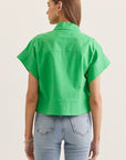Timeless Touch Collar Top-Green