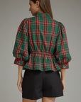 Yuletide Belle Peplum Top