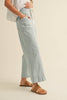 Striped Wide Leg Cropped Pants