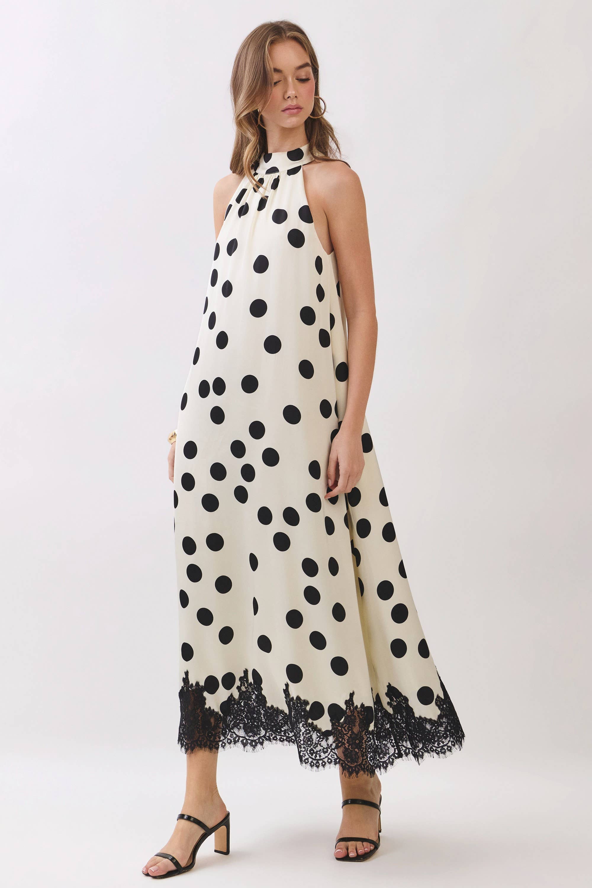 Polka Charm Maxi Dress