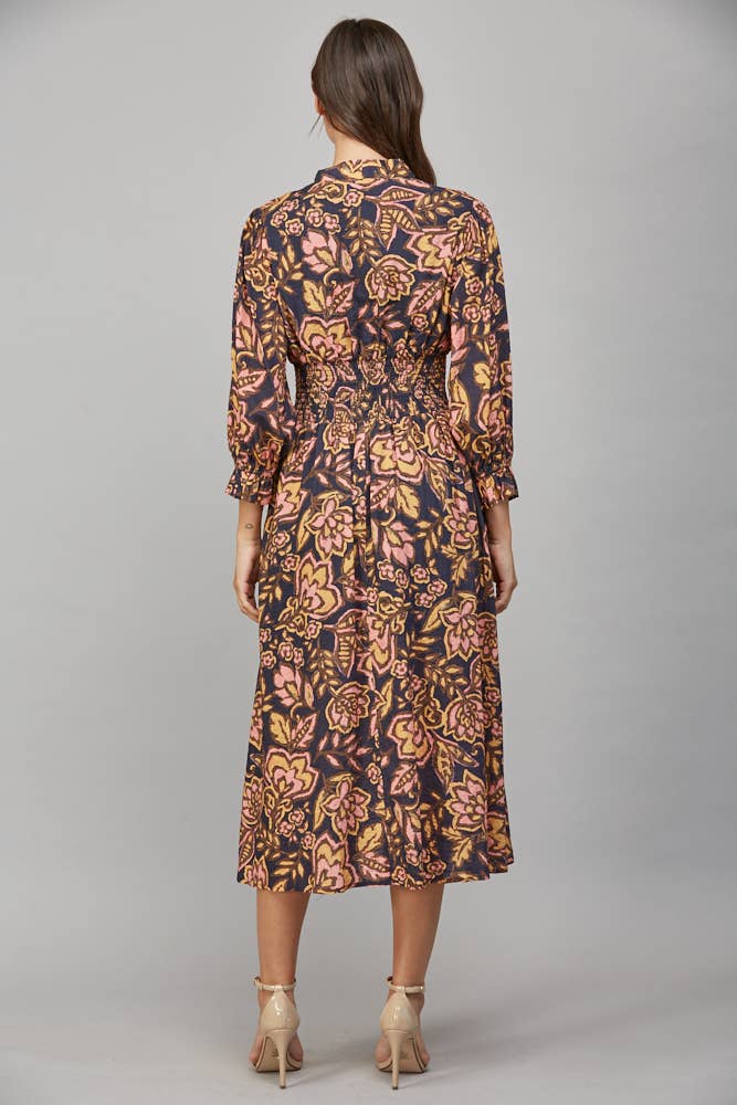 Heartfelt Harmony Floral Midi Dress