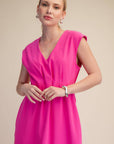 The Paris Edition Midi Dress-Hot Pink