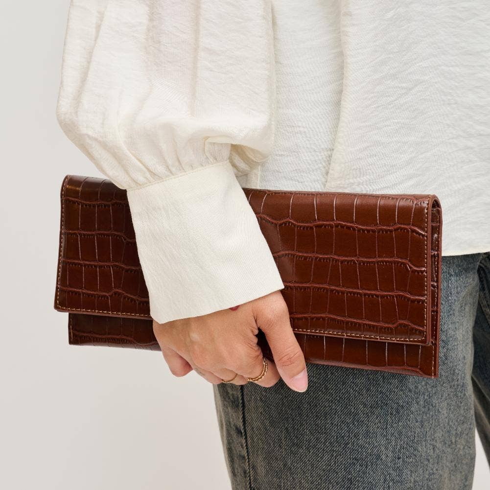 Adelle Clutch- Chocolate