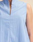 Avery Sleeveless Top-Blue