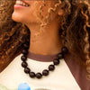 Boho Chunky Beaded Necklace-Brown