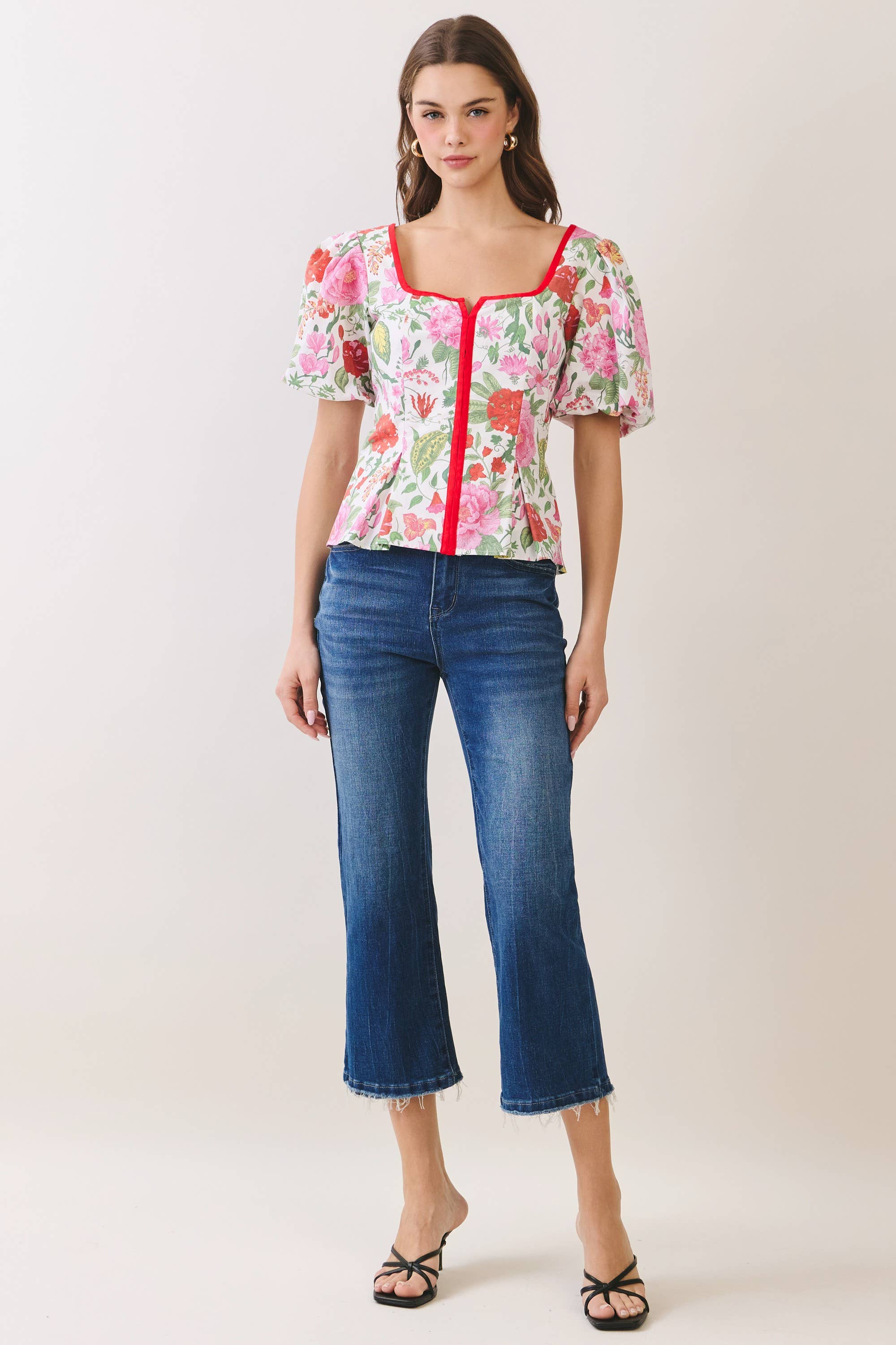 Garden Romance Peplum Top