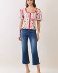 Garden Romance Peplum Top