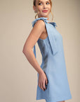 Breakfast at Tiffany's Mini Dress-Light Blue
