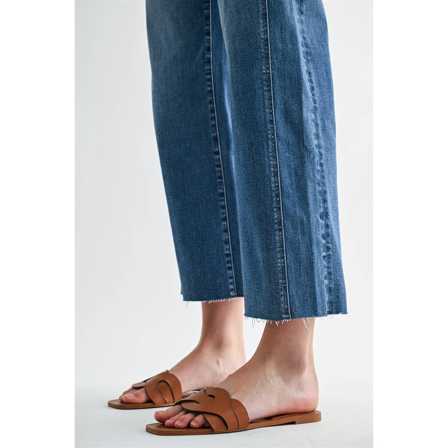 Coffee Run Mid Rise Straight Jeans
