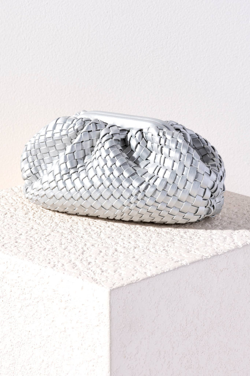 Blythe Clutch-Silver