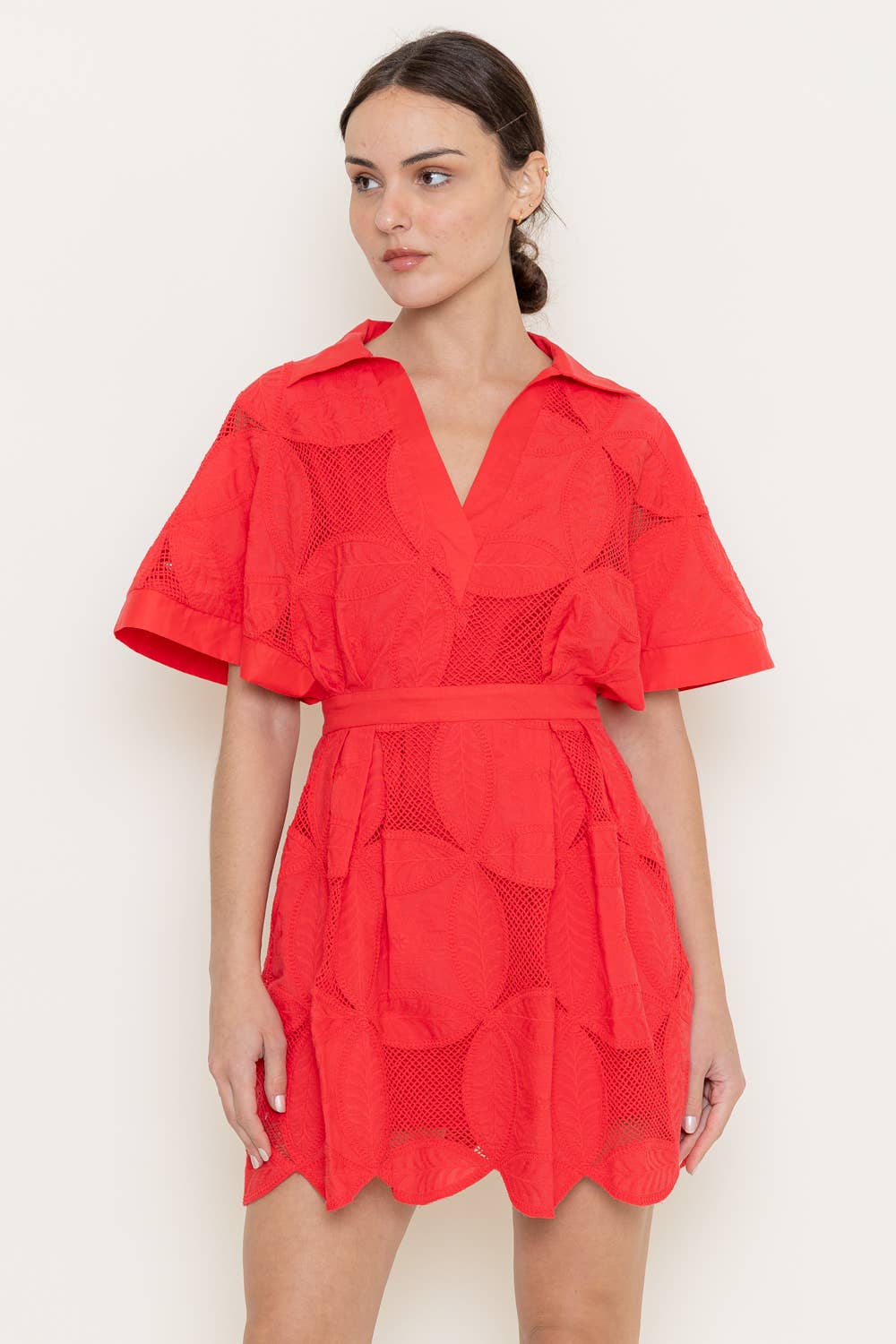 Bloom Lace Mini Dress