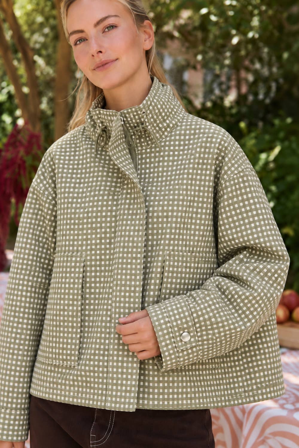 Somewhere Nice Gingham Jacket
