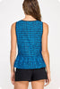 Major Wish Scallop Print Top