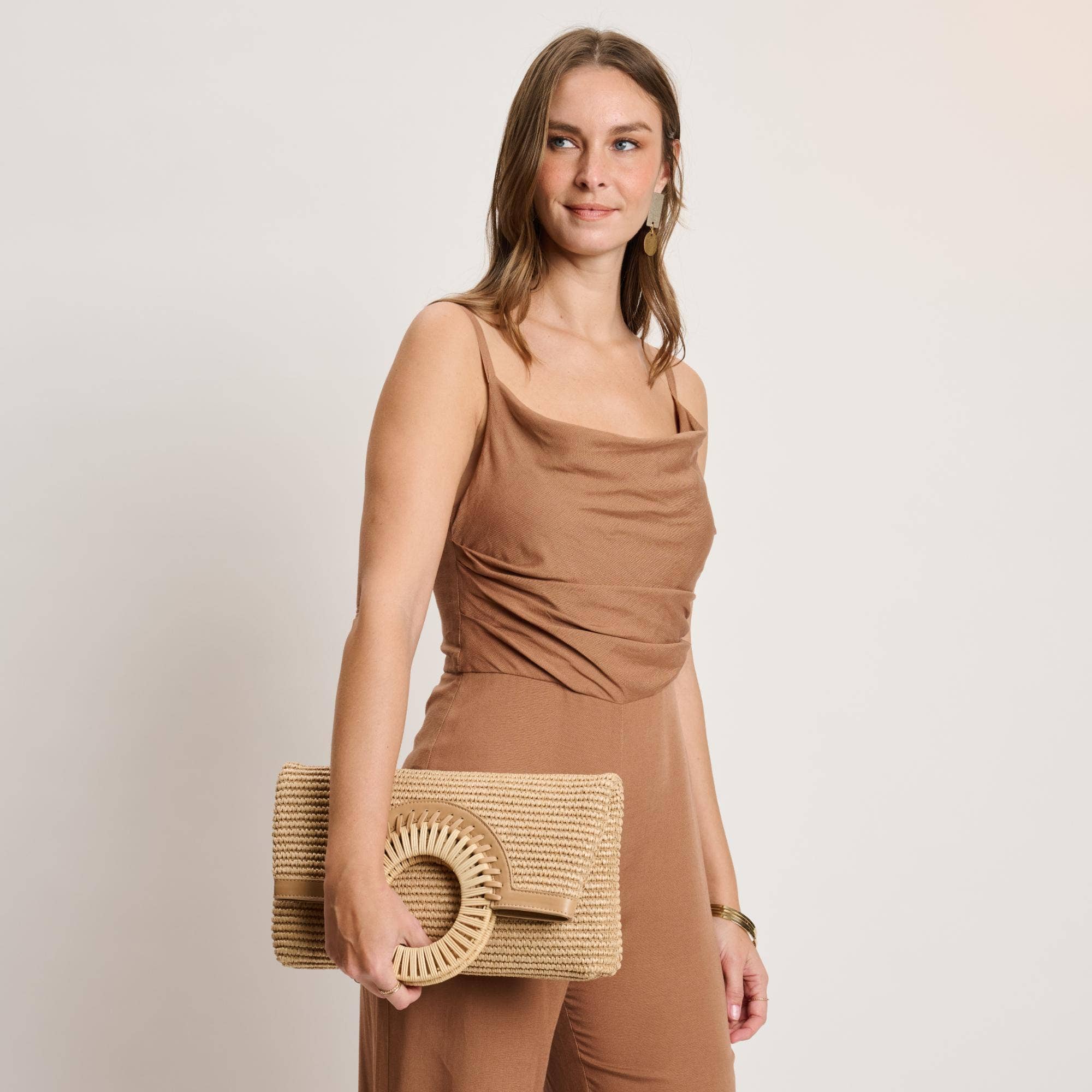 Tessa Clutch-Natural