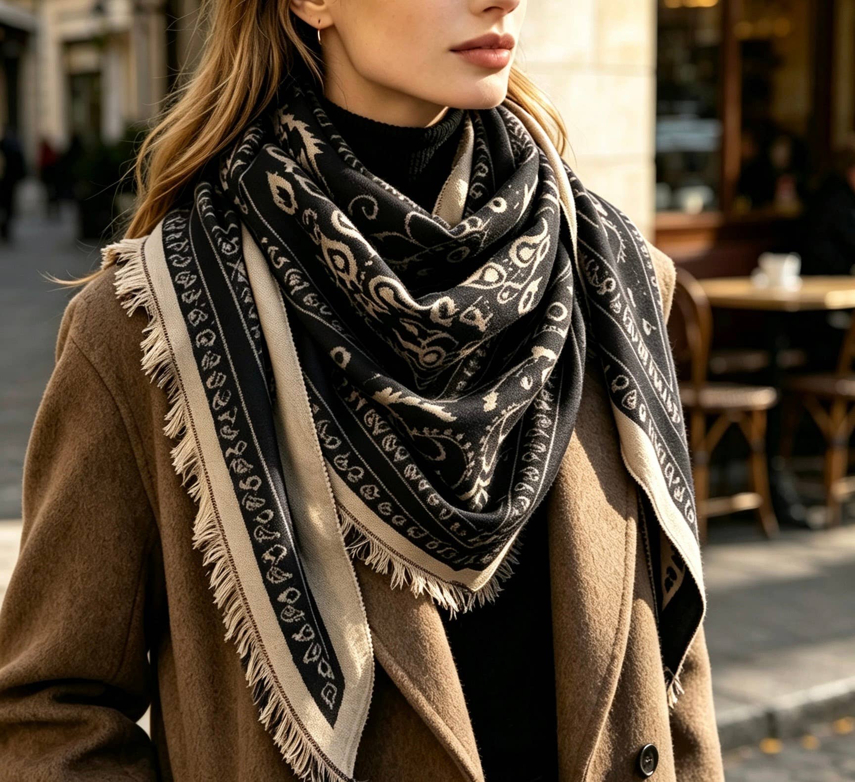 PREORDER: Soft Country Bandana Scarf-Black