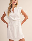 Ivory Breeze Mini Dress-Off White