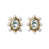 Crystal Pearl Stud Earrings