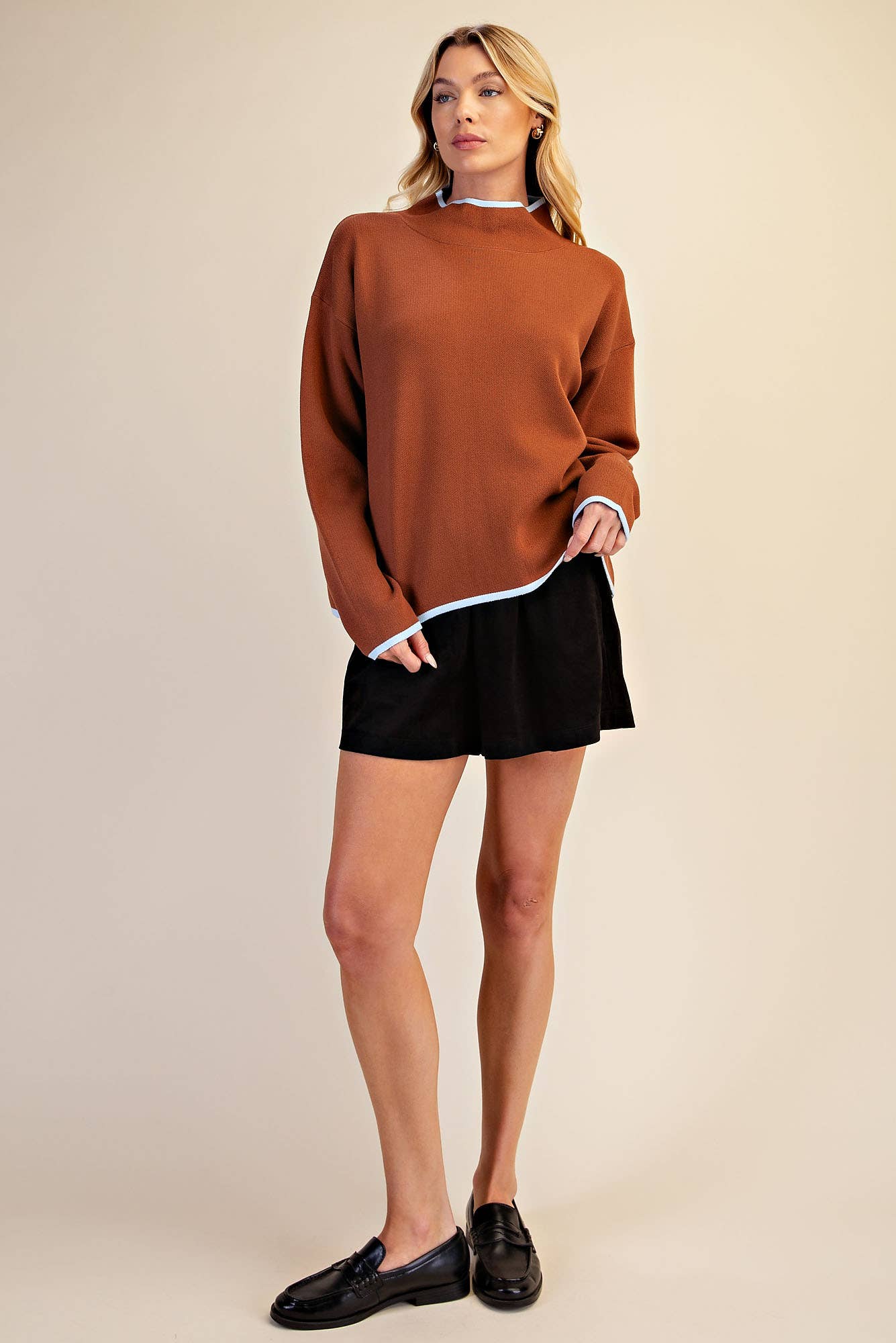 Falling Leaves Sweater-Camel