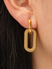 Chain Hoop Earring- Yellow Gold