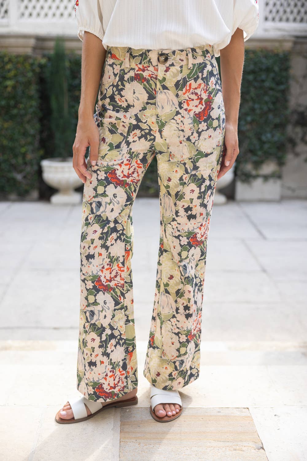 Floral Tale Wide Leg Pants
