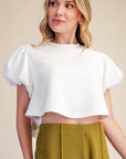 PREORDER: Maple Lane Knit Top-White