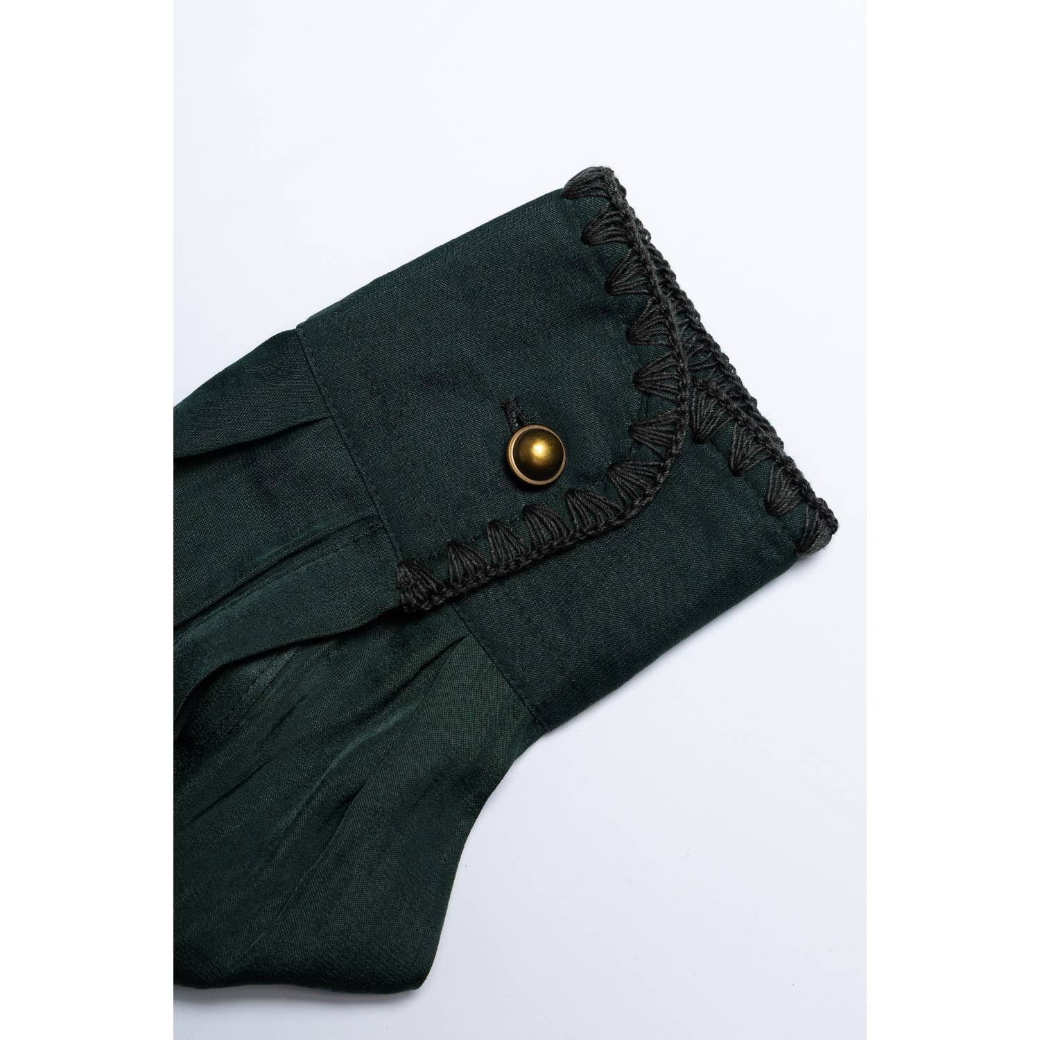 Kind Heart Button Up Top-Forest Green