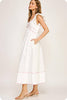 In the Clouds Midi Dress-Off White