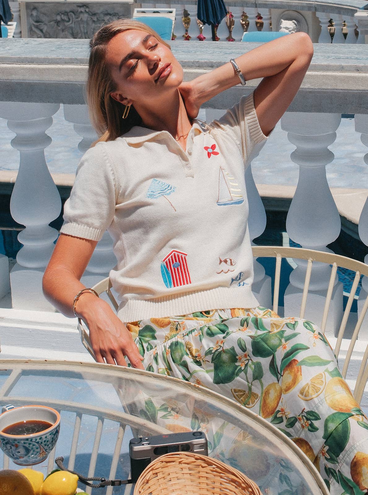 Nautical Moments Embroidered Knit Top