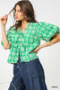 Vintage Eyelet Top-Green