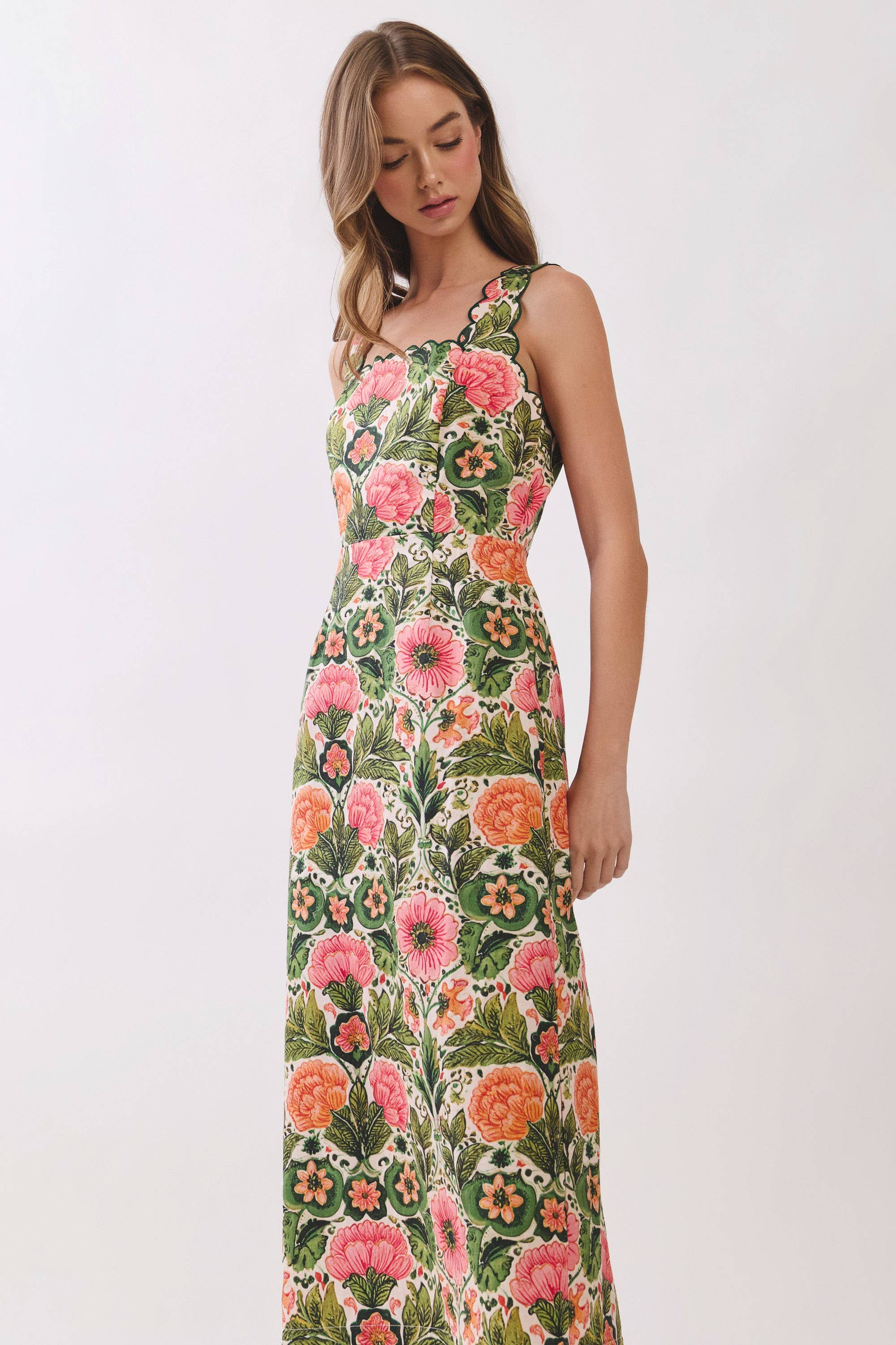Blooming Manor Midi Dress