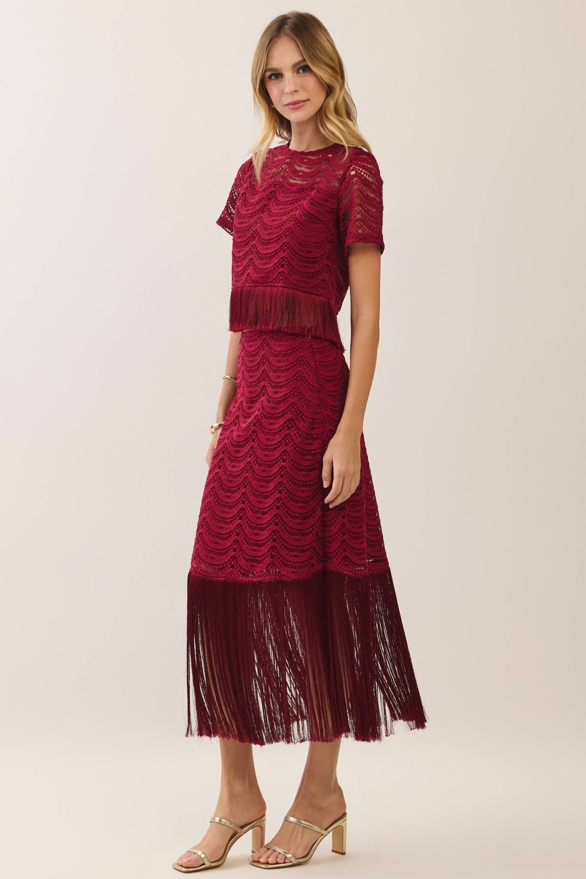 Party Ready Fringe Crop Top