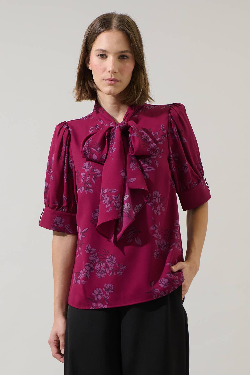 Maribel Floral Tie Top