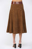PREORDER: Fashion Walk Faux Suede Midi Skirt