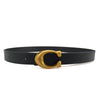 Retro U-Buckle Belt-Black