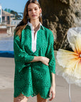 Amelia Eyelet Mini Dress