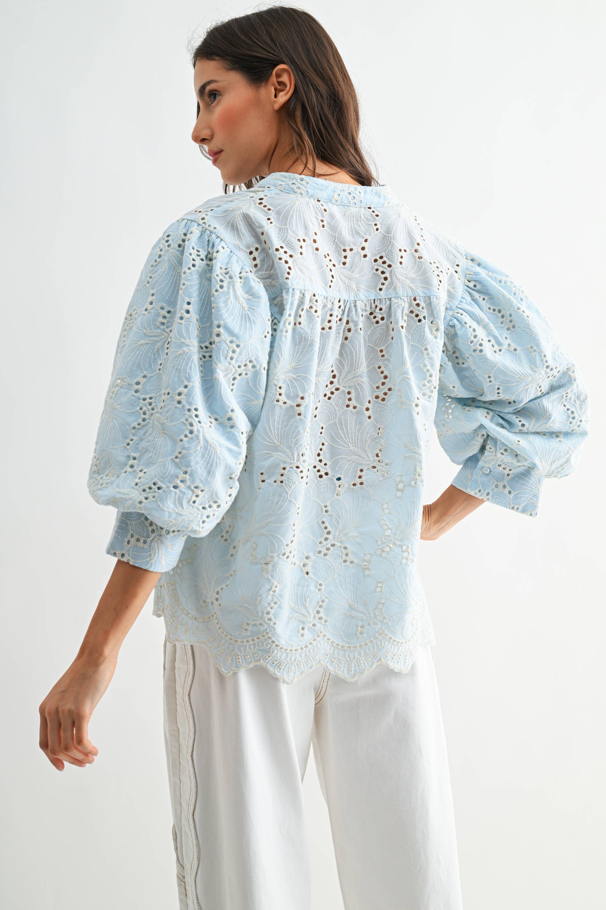 Angel Whisper Eyelet Top